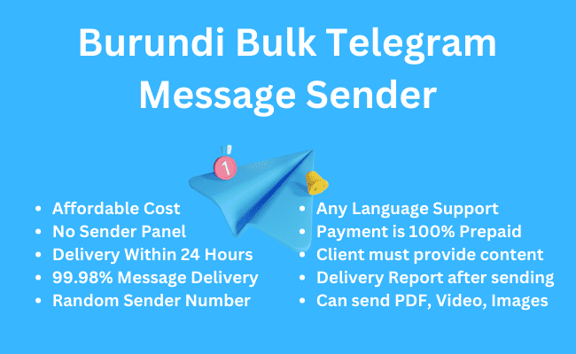 Burundi Bulk Telegram Message Sender