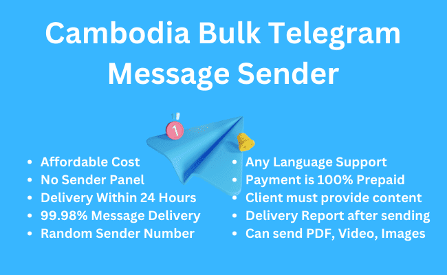 Cambodia Bulk Telegram Message Sender