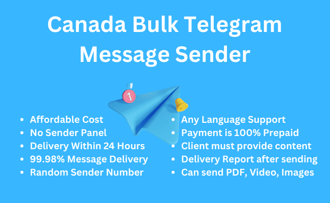 Canada Bulk Telegram Message Sender