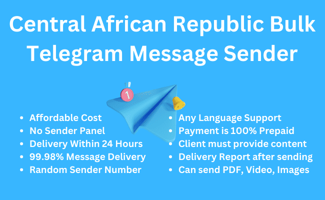 Central African Republic Bulk Telegram Message Sender