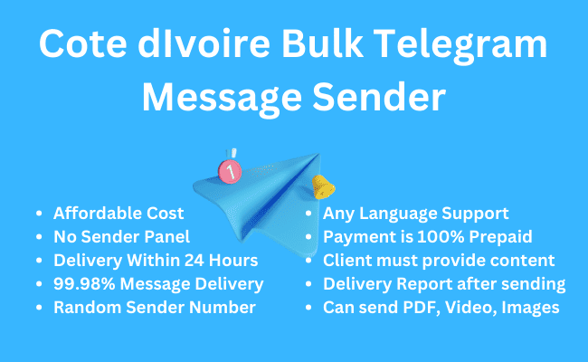 Cote Divoire Bulk Telegram Message Sender