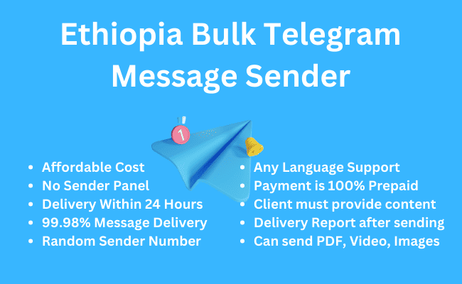 Ethiopia Bulk Telegram Message Sender