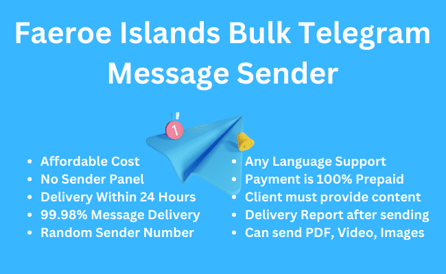 Faeroe Islands Bulk Telegram Message Sender