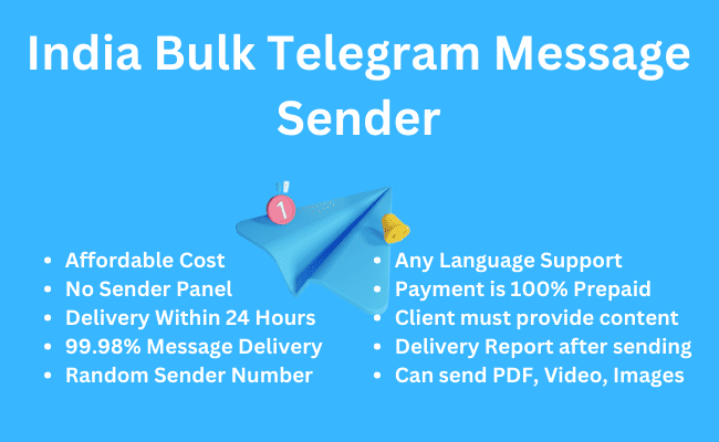 India Bulk Telegram Message Sender