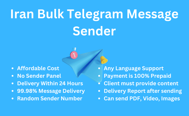 Iran Bulk Telegram Message Sender