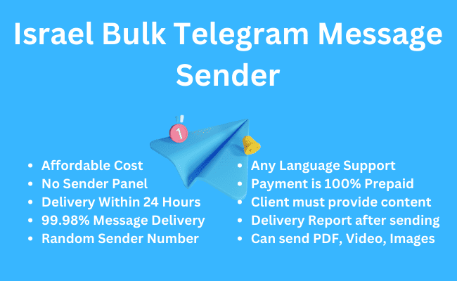 Israel Bulk Telegram Message Sender