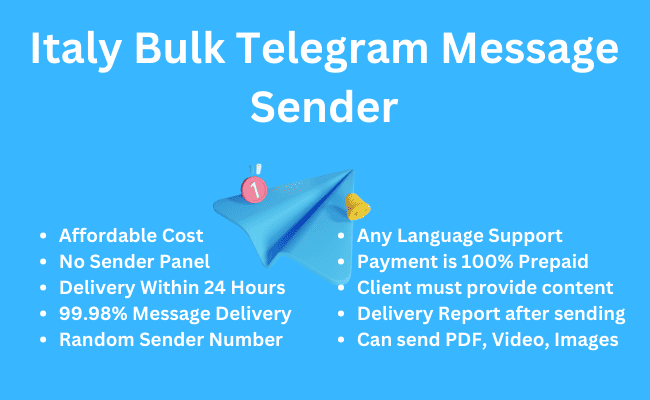 Italy Bulk Telegram Message Sender