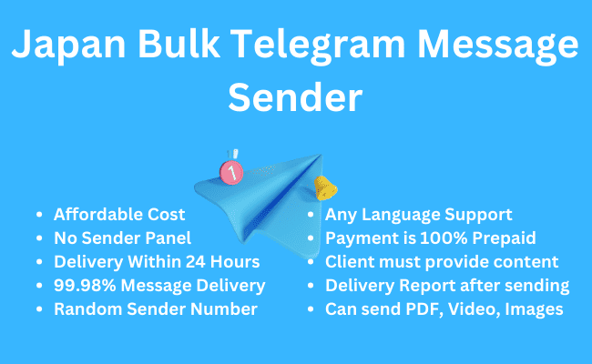 Japan Bulk Telegram Message Sender