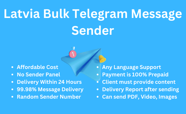 Latvia Bulk Telegram Message Sender