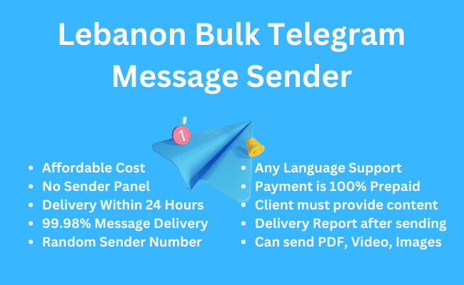 Lebanon Bulk Telegram Message Sender