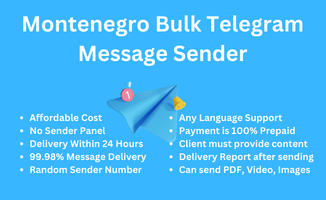 Montenegro Bulk Telegram Message Sender