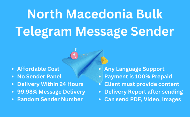 North Macedonia Bulk Telegram Message Sender