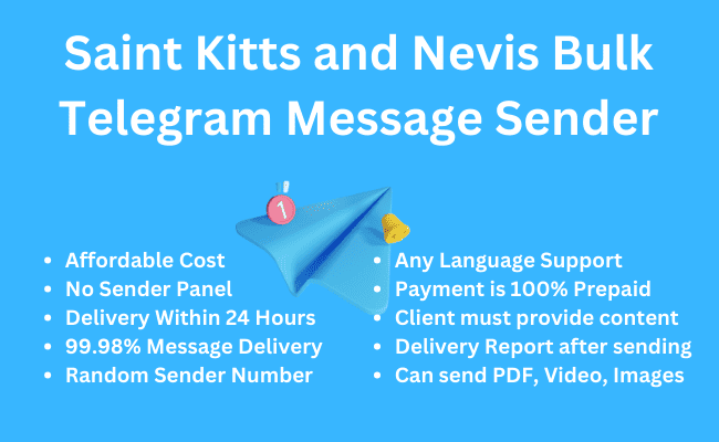 Saint Kitts and Nevis Bulk Telegram Message Sender