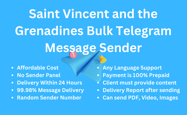 Saint Vincent and the Grenadines Bulk Telegram Message Sender