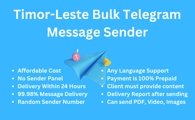 Timor-Leste Bulk Telegram Message Sender