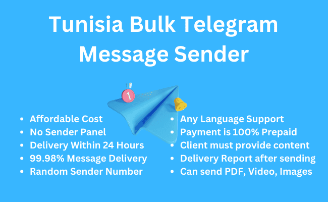 Tunisia Bulk Telegram Message Sender