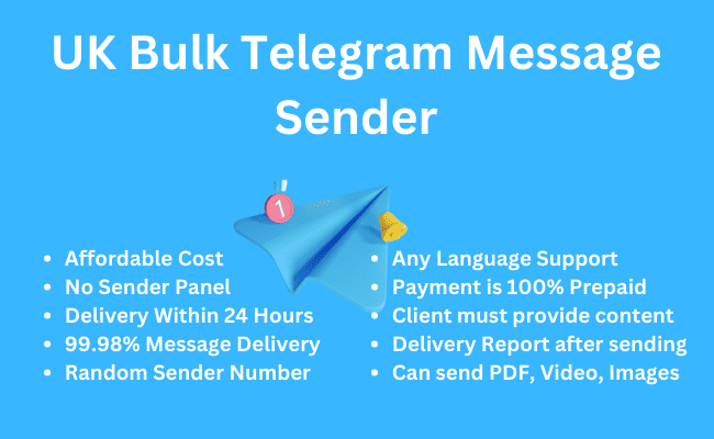 UK bulk telegram message sender