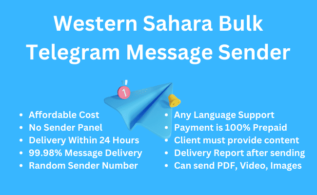 Western sahara bulk telegram message sender